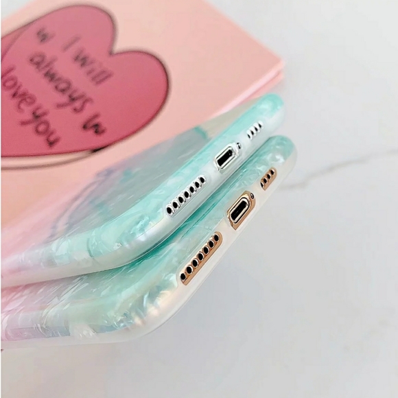 Iphone 11 Case Ombre Shell Pink Green - Picture 3 of 8